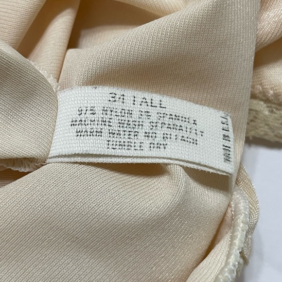 VINTAGE Shadowline Womens Cream Empire Design Full Slip Size 34 - Picture 6 of 11